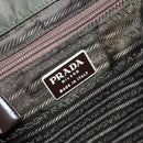 PRADA Backpack Nylon Khaki Silver Auth BA11438-20