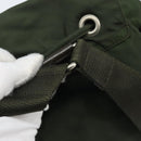 PRADA Backpack Nylon Khaki Silver Auth BA11438-7