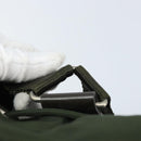 PRADA Backpack Nylon Khaki Silver Auth BA11438-8