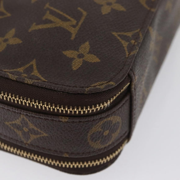 LOUIS VUITTON Monogram Trousse Brush PM Cosmetic Pouch M47510 LV Auth BA11439