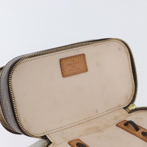 LOUIS VUITTON Monogram Trousse Brush PM Cosmetic Pouch M47510 LV Auth BA11439
