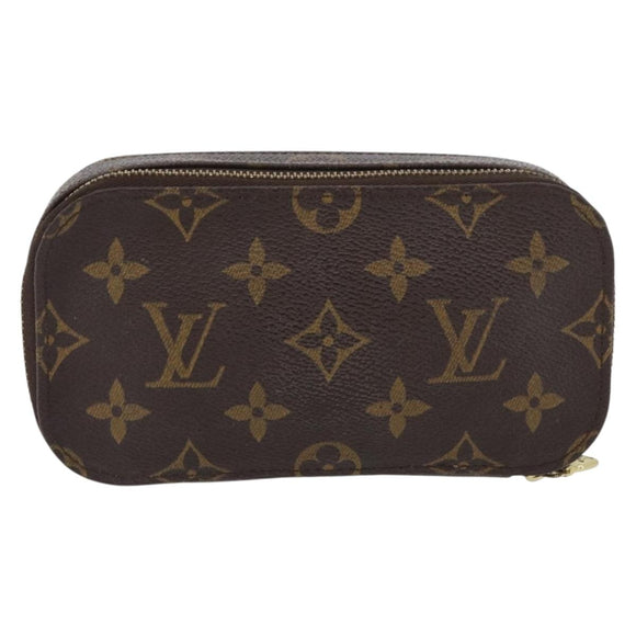 LOUIS VUITTON Monogram Trousse Brush PM Cosmetic Pouch M47510 LV Auth BA11439