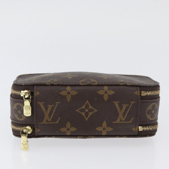 LOUIS VUITTON Monogram Trousse Brush PM Cosmetic Pouch M47510 LV Auth BA11439