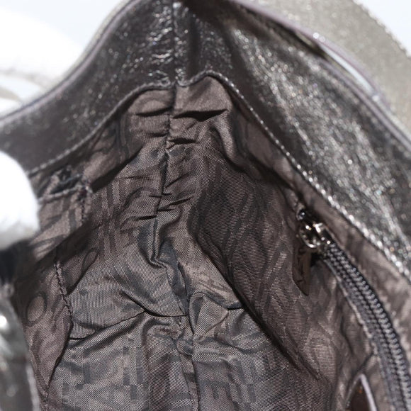 Salvatore Ferragamo Shoulder Bag Leather Silver Auth BA11441