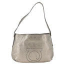 Salvatore Ferragamo Shoulder Bag Leather Silver Auth BA11441-2