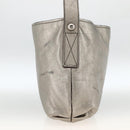 Salvatore Ferragamo Shoulder Bag Leather Silver Auth BA11441-5