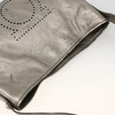 Salvatore Ferragamo Shoulder Bag Leather Silver Auth BA11441-6