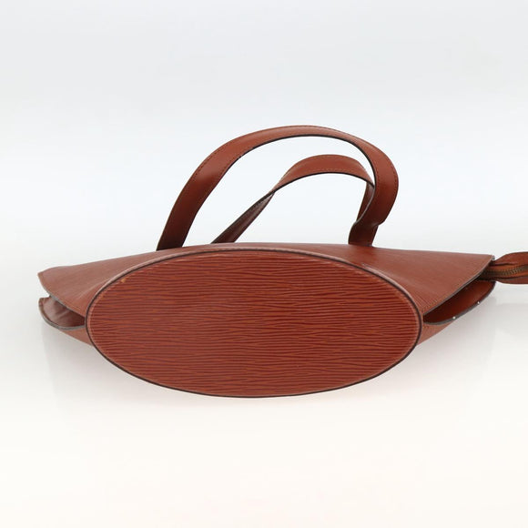 LOUIS VUITTON Epi Saint Jacques Hand Bag Brown M52263 LV Auth BA11442