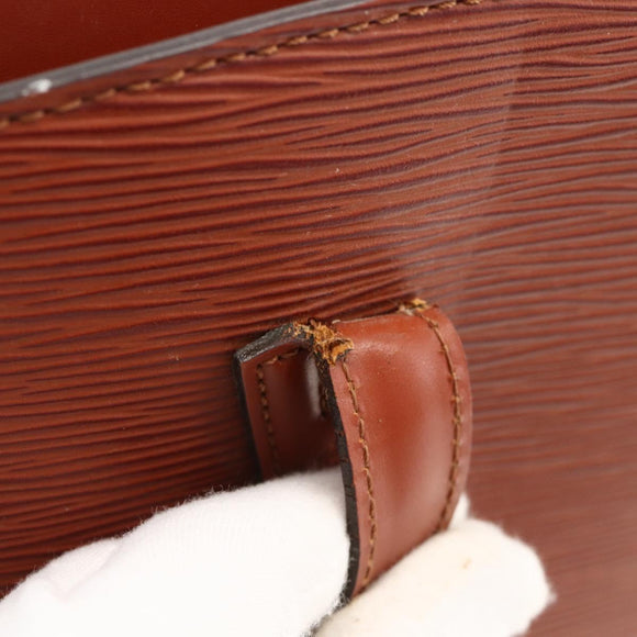 LOUIS VUITTON Epi Saint Jacques Hand Bag Brown M52263 LV Auth BA11442