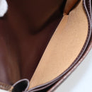 Burberrys Nova Check Pouch Canvas Beige Gold Auth BA11444-10