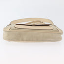 Salvatore Ferragamo Hand Bag Suede 2way Beige Silver Auth BA11445-11