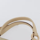 Salvatore Ferragamo Hand Bag Suede 2way Beige Silver Auth BA11445-8