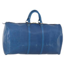 LOUIS VUITTON Epi Keepall 55 Boston Bag Toledo Blue M42955 LV Auth BA11448-1