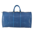 LOUIS VUITTON Epi Keepall 55 Boston Bag Toledo Blue M42955 LV Auth BA11448-2