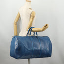 LOUIS VUITTON Epi Keepall 55 Boston Bag Toledo Blue M42955 LV Auth BA11448-22