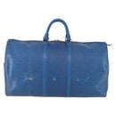 LOUIS VUITTON Epi Keepall 55 Boston Bag Toledo Blue M42955 LV Auth BA11448-3