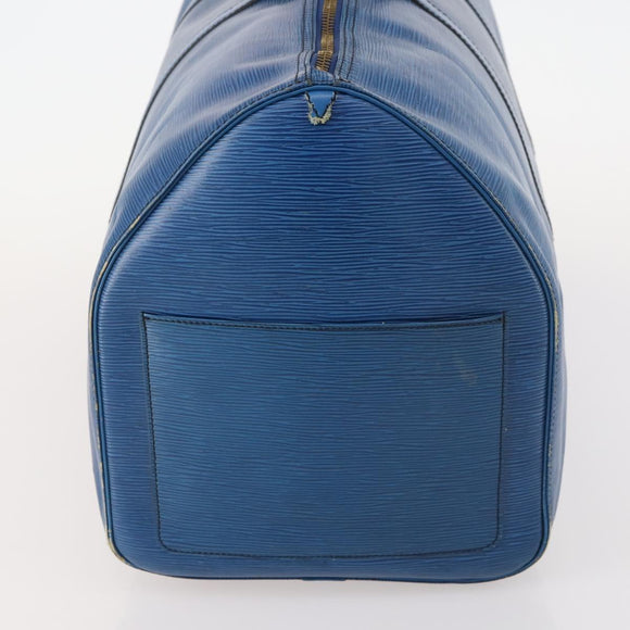LOUIS VUITTON Epi Keepall 55 Boston Bag Toledo Blue M42955 LV Auth BA11448