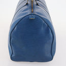 LOUIS VUITTON Epi Keepall 55 Boston Bag Toledo Blue M42955 LV Auth BA11448-5