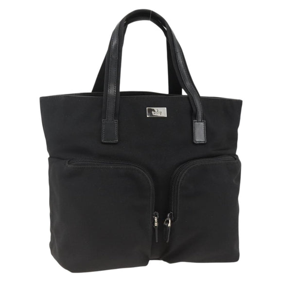 GUCCI Hand Bag Canvas Black Silver 002 1080 Auth BA11451