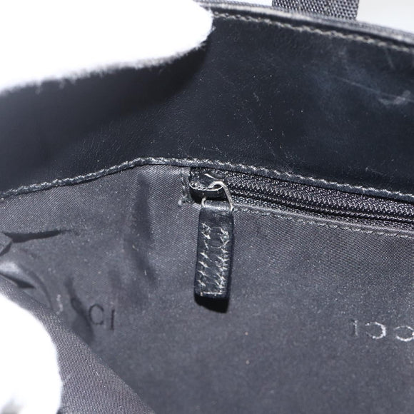 GUCCI Hand Bag Canvas Black Silver 002 1080 Auth BA11451