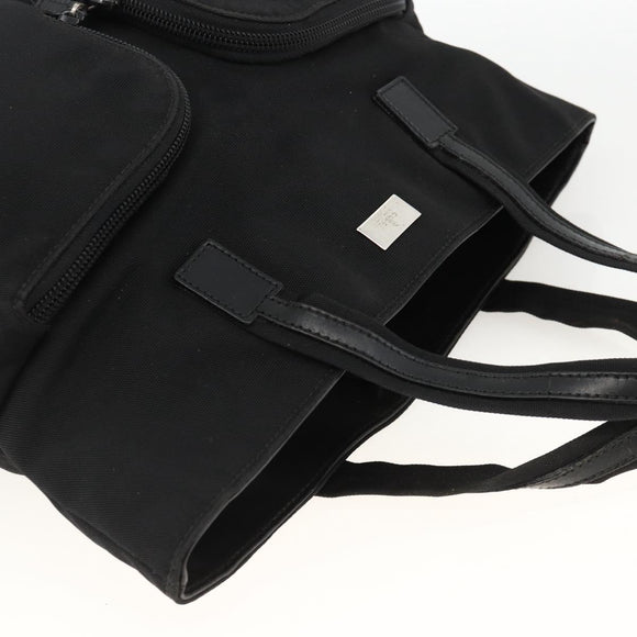 GUCCI Hand Bag Canvas Black Silver 002 1080 Auth BA11451