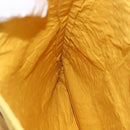 HERMES Amedaba GM Tote Bag Canvas Leather Yellow gold Auth BA11452-16