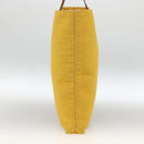 HERMES Amedaba GM Tote Bag Canvas Leather Yellow gold Auth BA11452-5
