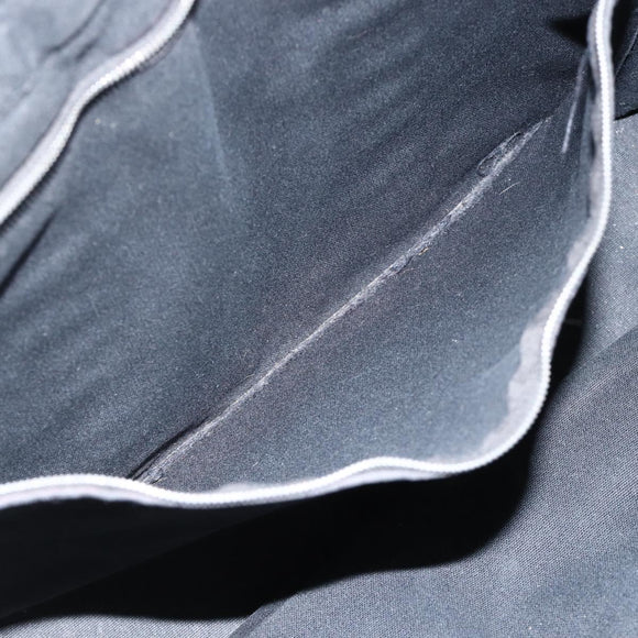 HERMES Fourre ToutMM Hand Bag Canvas Black Auth BA11454