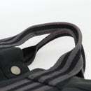 HERMES Fourre ToutMM Hand Bag Canvas Black Auth BA11454-8