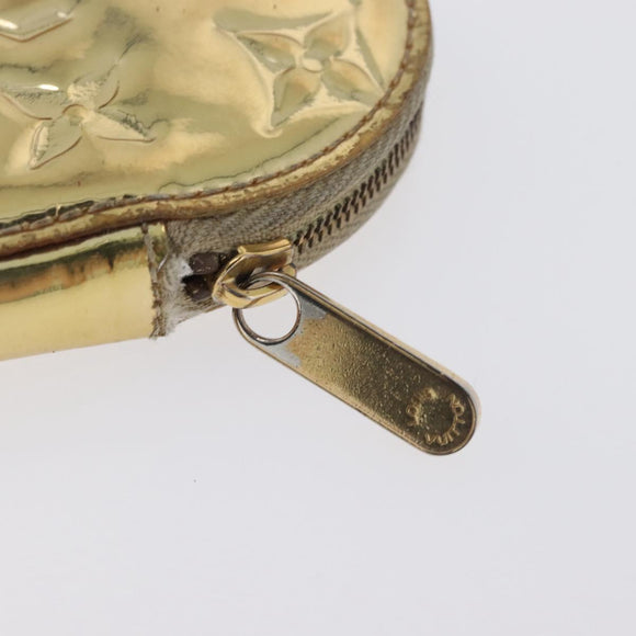 LOUIS VUITTON Miroir Porte Monnaie Coeur Purse Gold Dore M93567 LV Auth BA11456