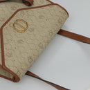 Christian Dior Honeycomb Canvas Shoulder Bag Beige Gold Auth BA1146-6
