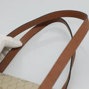 Christian Dior Honeycomb Canvas Shoulder Bag Beige Gold Auth BA1146-8