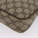 GUCCI GG Supreme Shoulder Bag PVC Beige Gold 97 02 068 Auth BA11460-11