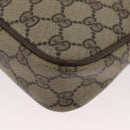 GUCCI GG Supreme Shoulder Bag PVC Beige Gold 97 02 068 Auth BA11460-13