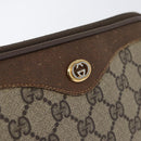 GUCCI GG Supreme Shoulder Bag PVC Beige Gold 97 02 068 Auth BA11460-15