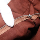 HERMES Fourre ToutMM Hand Bag Canvas Brown Auth BA11462-11