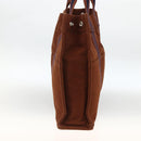 HERMES Fourre ToutMM Hand Bag Canvas Brown Auth BA11462-3