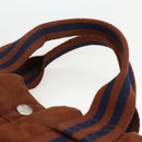 HERMES Fourre ToutMM Hand Bag Canvas Brown Auth BA11462-8