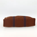 HERMES Fourre ToutMM Hand Bag Canvas Brown Auth BA11462-5