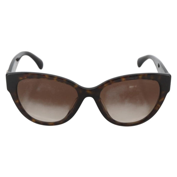 CHANEL Sunglasses plastic Brown CC Auth BA11463