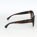 CHANEL Sunglasses plastic Brown CC Auth BA11463-3
