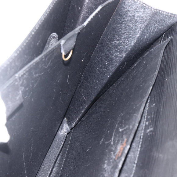 LOUIS VUITTON Epi ServietteConseiller Business Bag Black M54422 LV Auth BA11466
