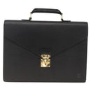 LOUIS VUITTON Epi ServietteConseiller Business Bag Black M54422 LV Auth BA11466-13