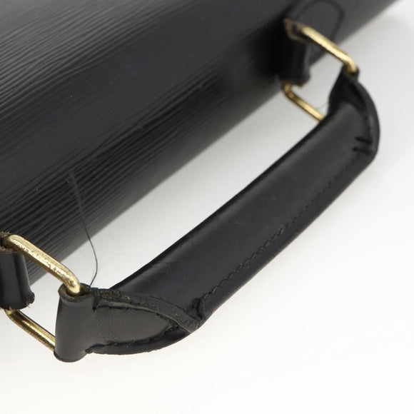 LOUIS VUITTON Epi ServietteConseiller Business Bag Black M54422 LV Auth BA11466