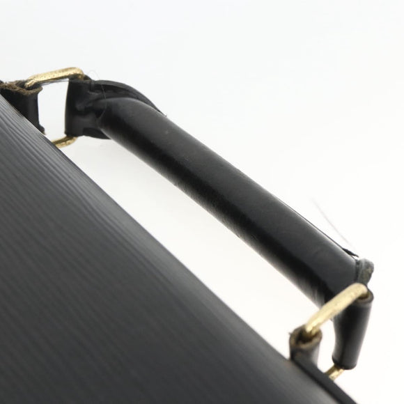 LOUIS VUITTON Epi ServietteConseiller Business Bag Black M54422 LV Auth BA11466