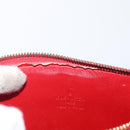 LOUIS VUITTON Monogram Vernis Motto Accessory Pouch Red M91137 LV Auth BA11468-10