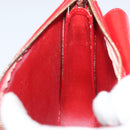 LOUIS VUITTON Monogram Vernis Motto Accessory Pouch Red M91137 LV Auth BA11468-20