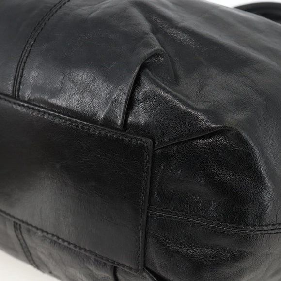 VALENTINO Tragetasche Schleife Leder Schwarz Gold Original BA11469