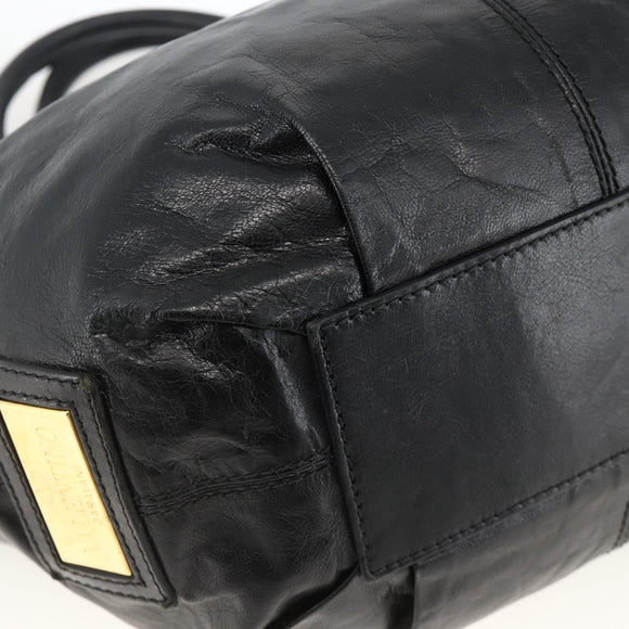 VALENTINO Tragetasche Schleife Leder Schwarz Gold Original BA11469