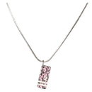 Christian Dior Halskette Metall Silber Auth BA11470-1